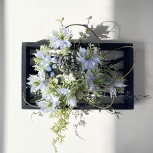 画像1: ウォールアートデコレーション  wdni-06 壁飾りフラワーアレンジ (1)